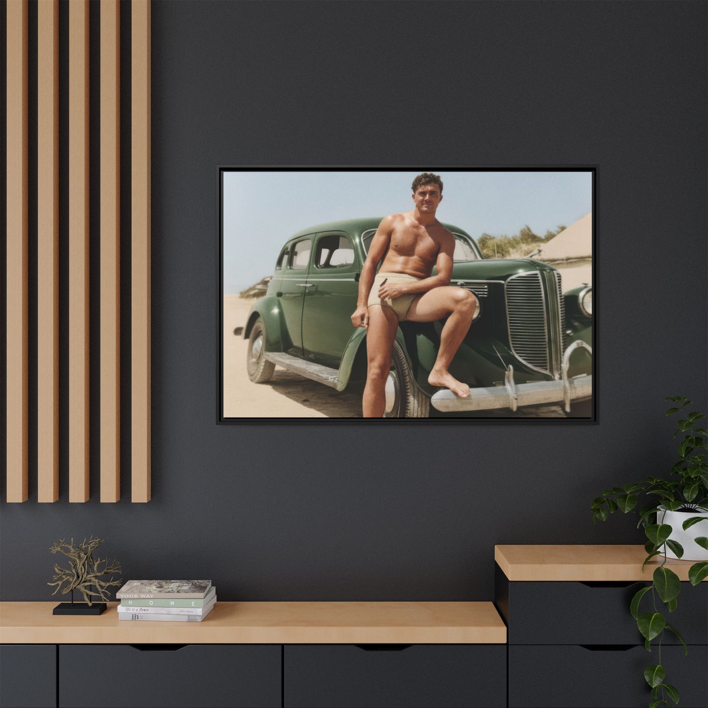 nager 022 | Framed Vintage Photo - Matte Canvas