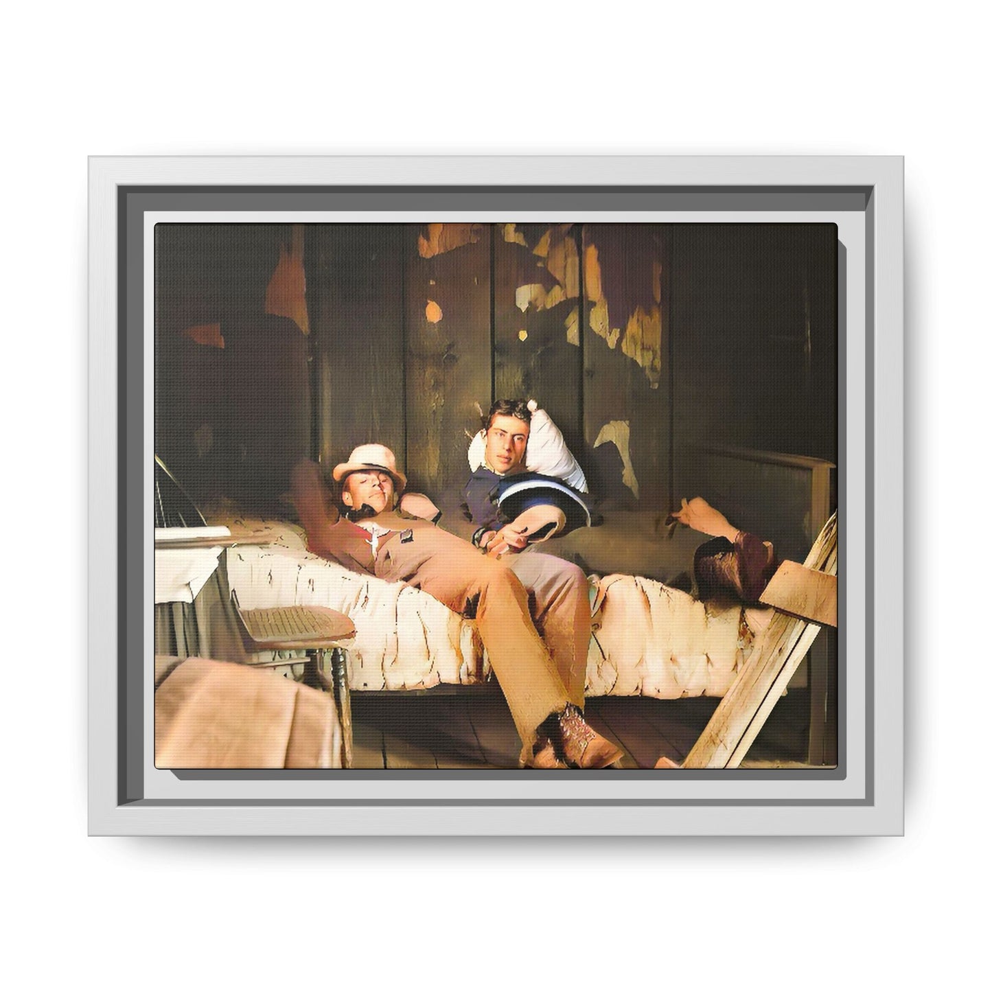 paire 023 | Framed Vintage Photo - Matte Canvas