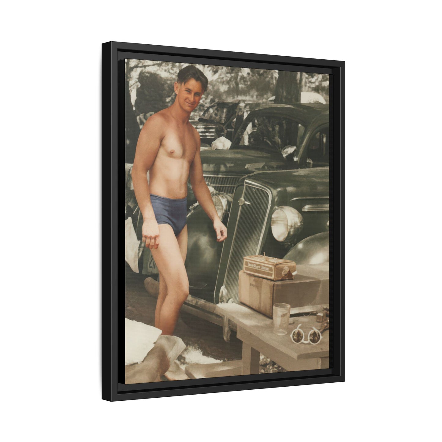 nager 032 | Framed Vintage Photo - Matte Canvas