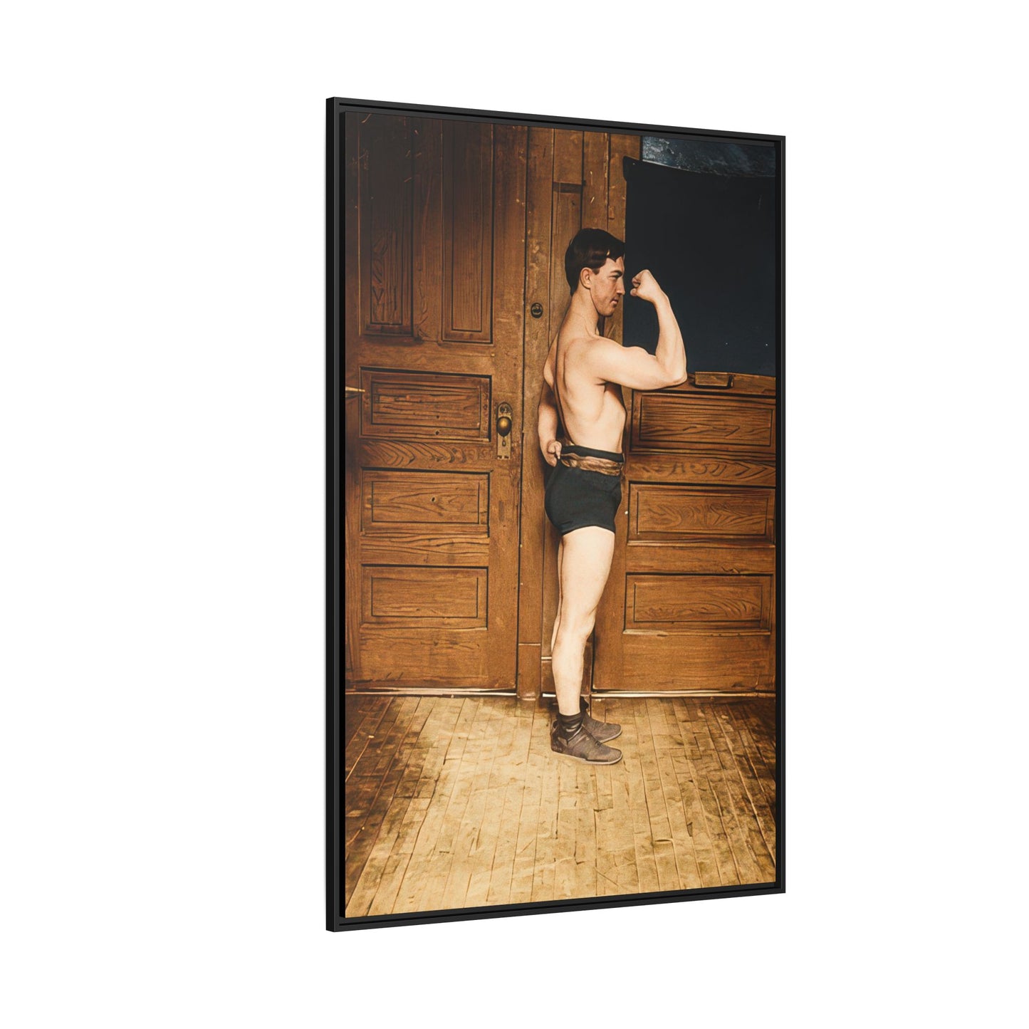 athlétisme 023 | Framed Vintage Photo - Matte Canvas