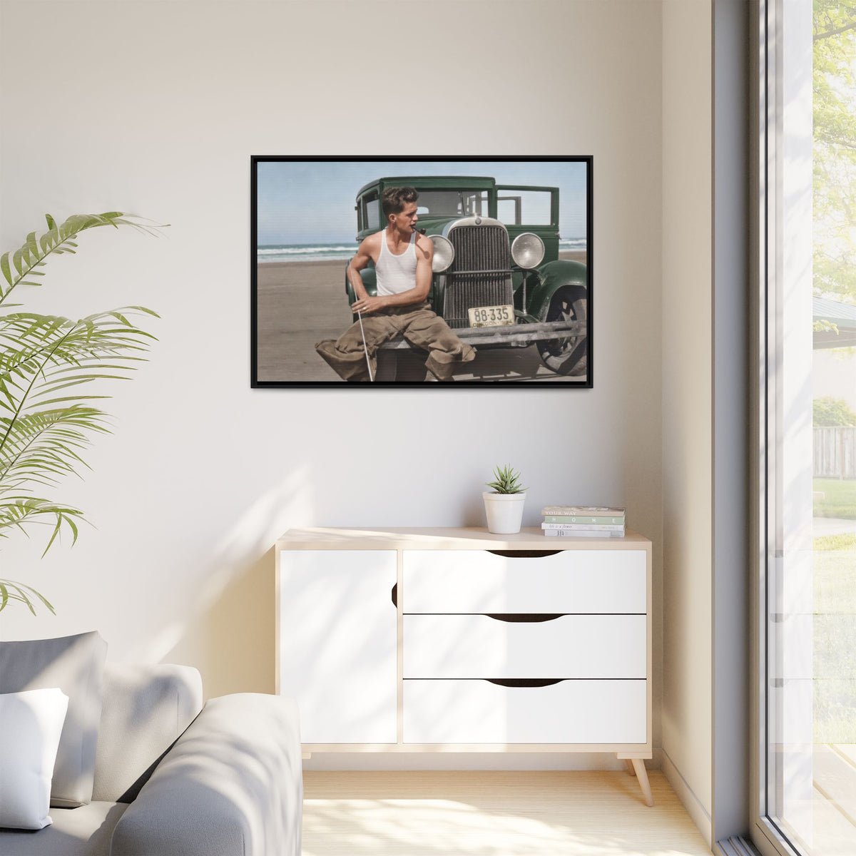celibataire 008 | Framed Vintage Photo - Matte Canvas
