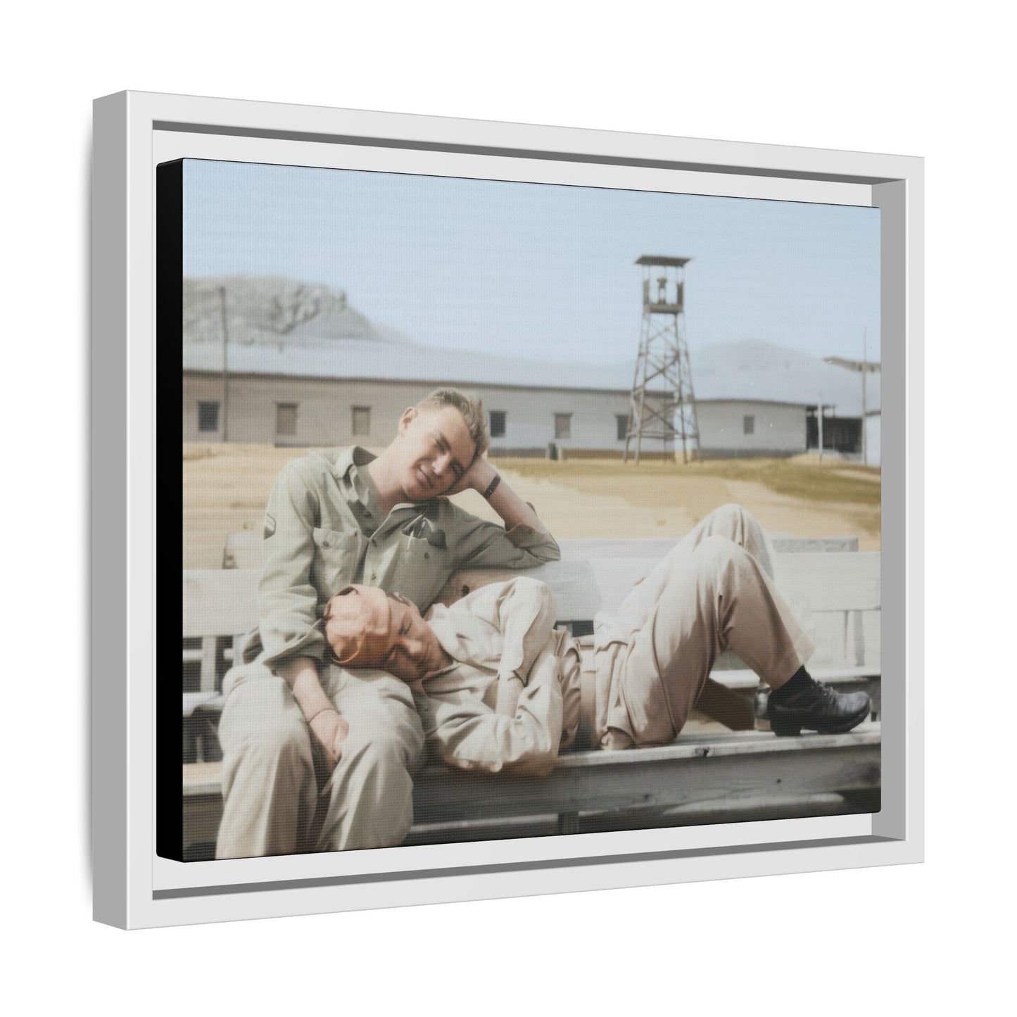 paire 096 | Framed Vintage Photo - Matte Canvas