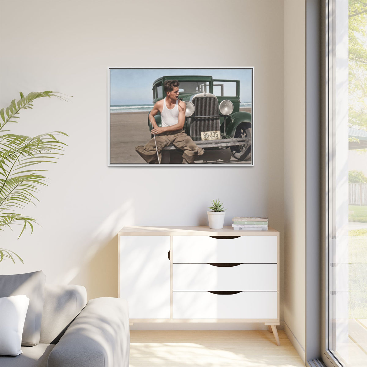celibataire 008 | Framed Vintage Photo - Matte Canvas