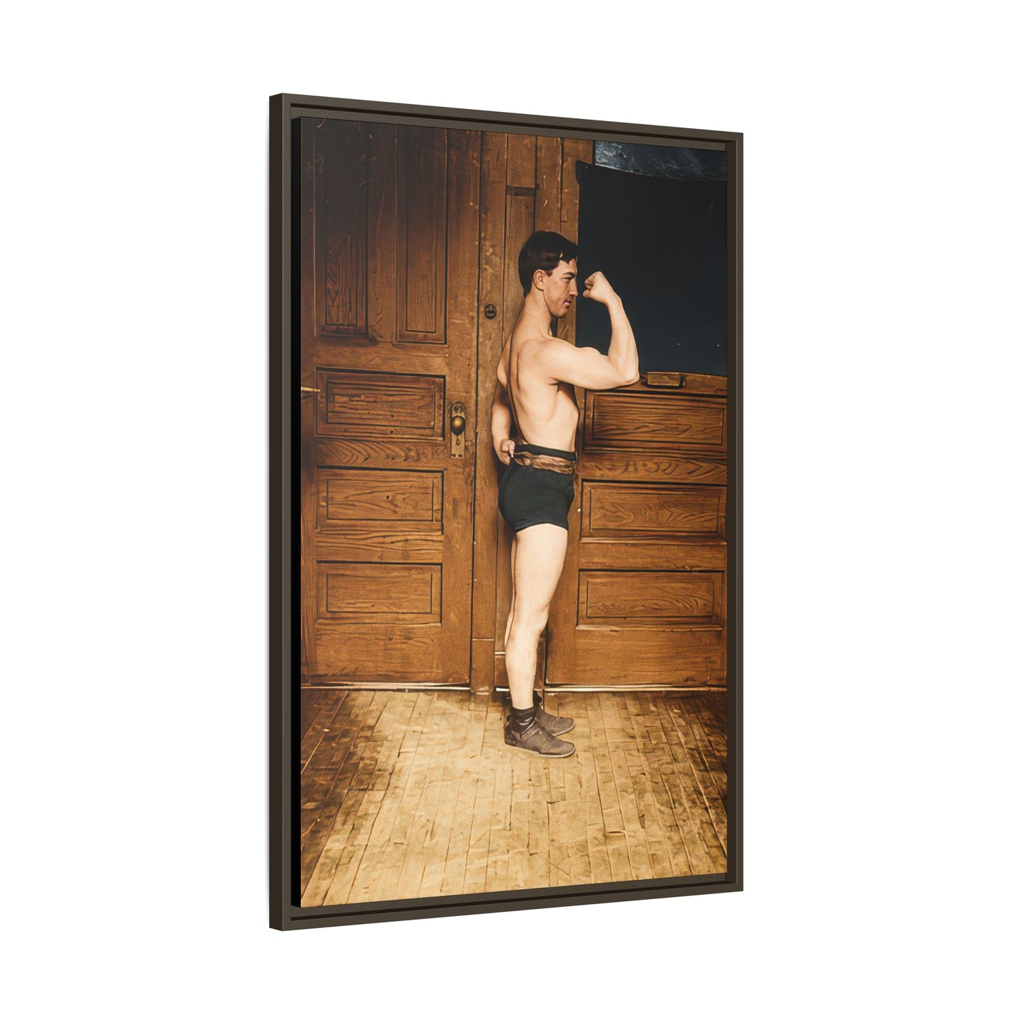 athlétisme 023 | Framed Vintage Photo - Matte Canvas