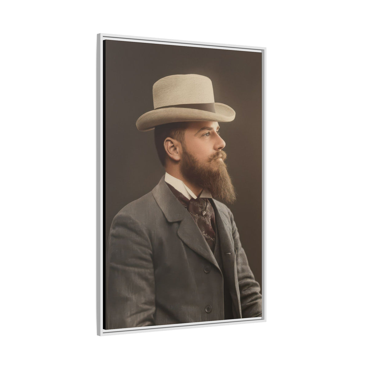 celibataire 014 | Framed Vintage Photo - Matte Canvas