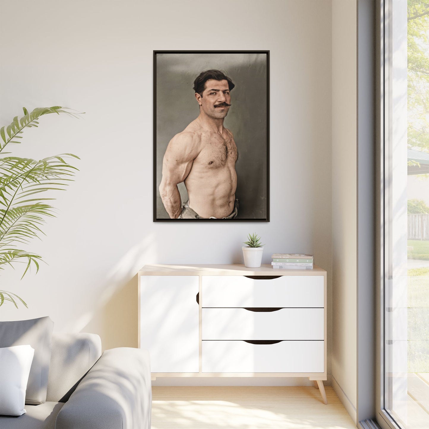 athlétisme 024 | Framed Vintage Photo - Matte Canvas