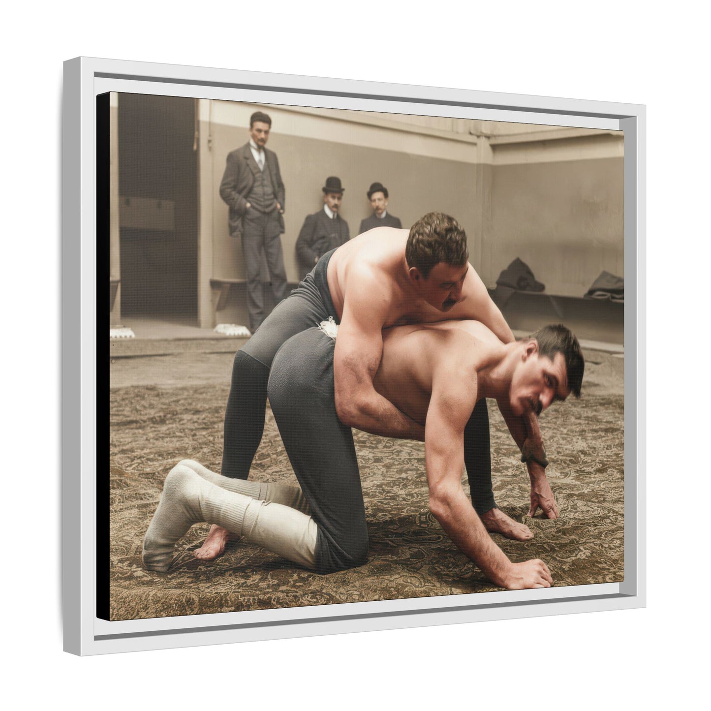 athlétisme 007 | Framed Vintage Photo - Matte Canvas
