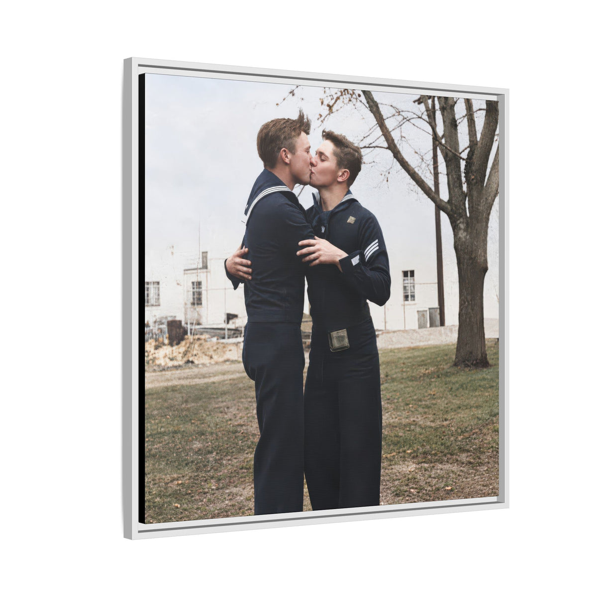 paire 034 | Framed Vintage Photo - Matte Canvas