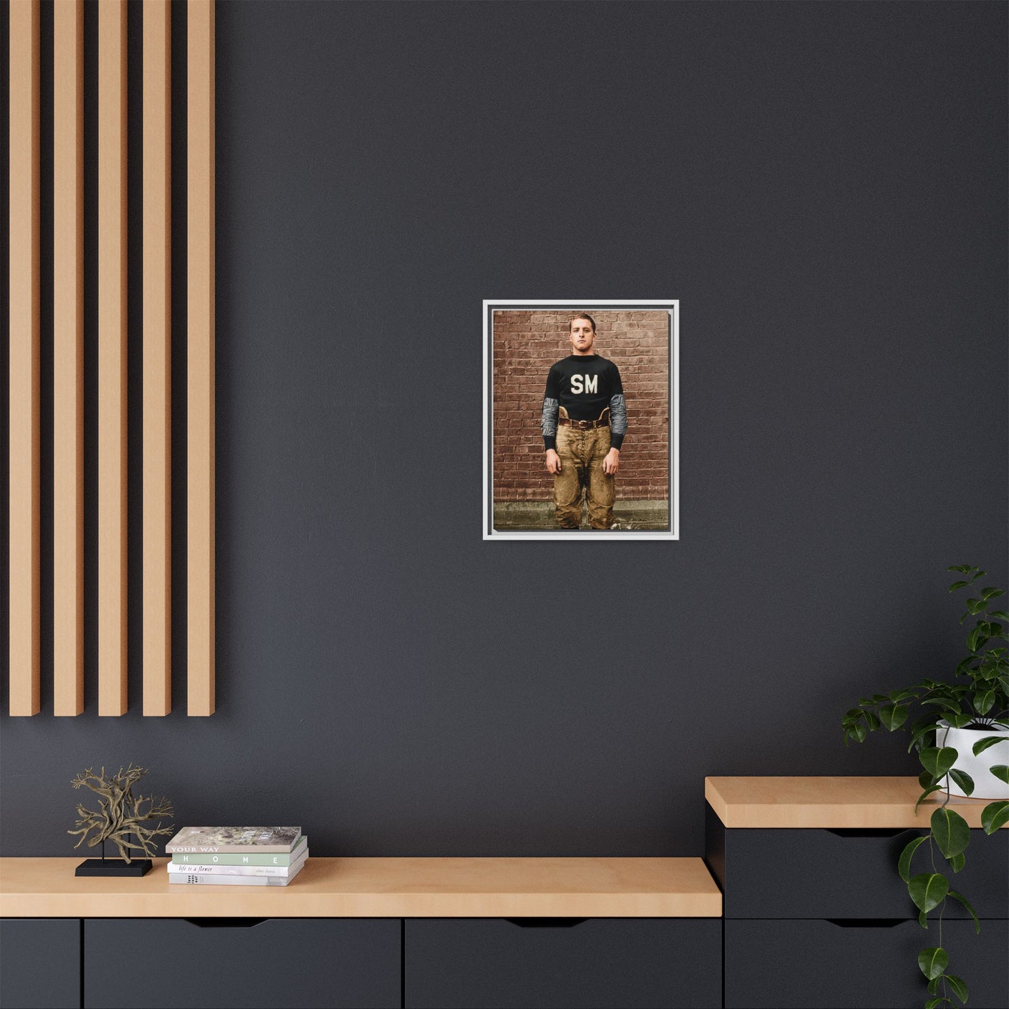 athlétisme 040 | Framed Vintage Photo - Matte Canvas