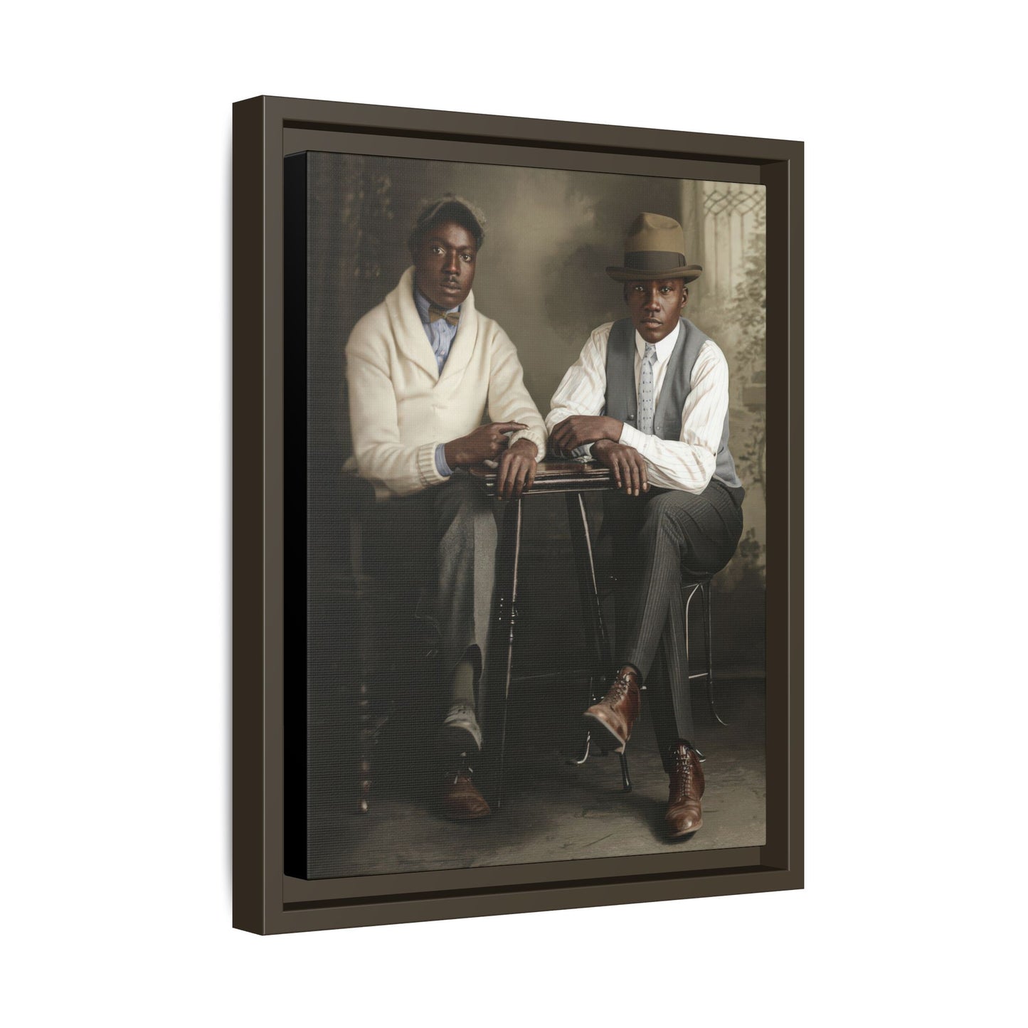 paire 047 | Framed Vintage Photo - Matte Canvas