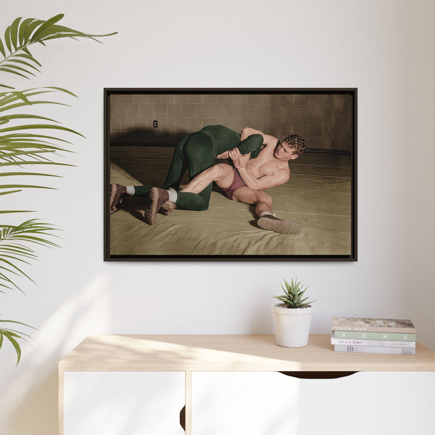 athlétisme 032 | Framed Vintage Photo - Matte Canvas