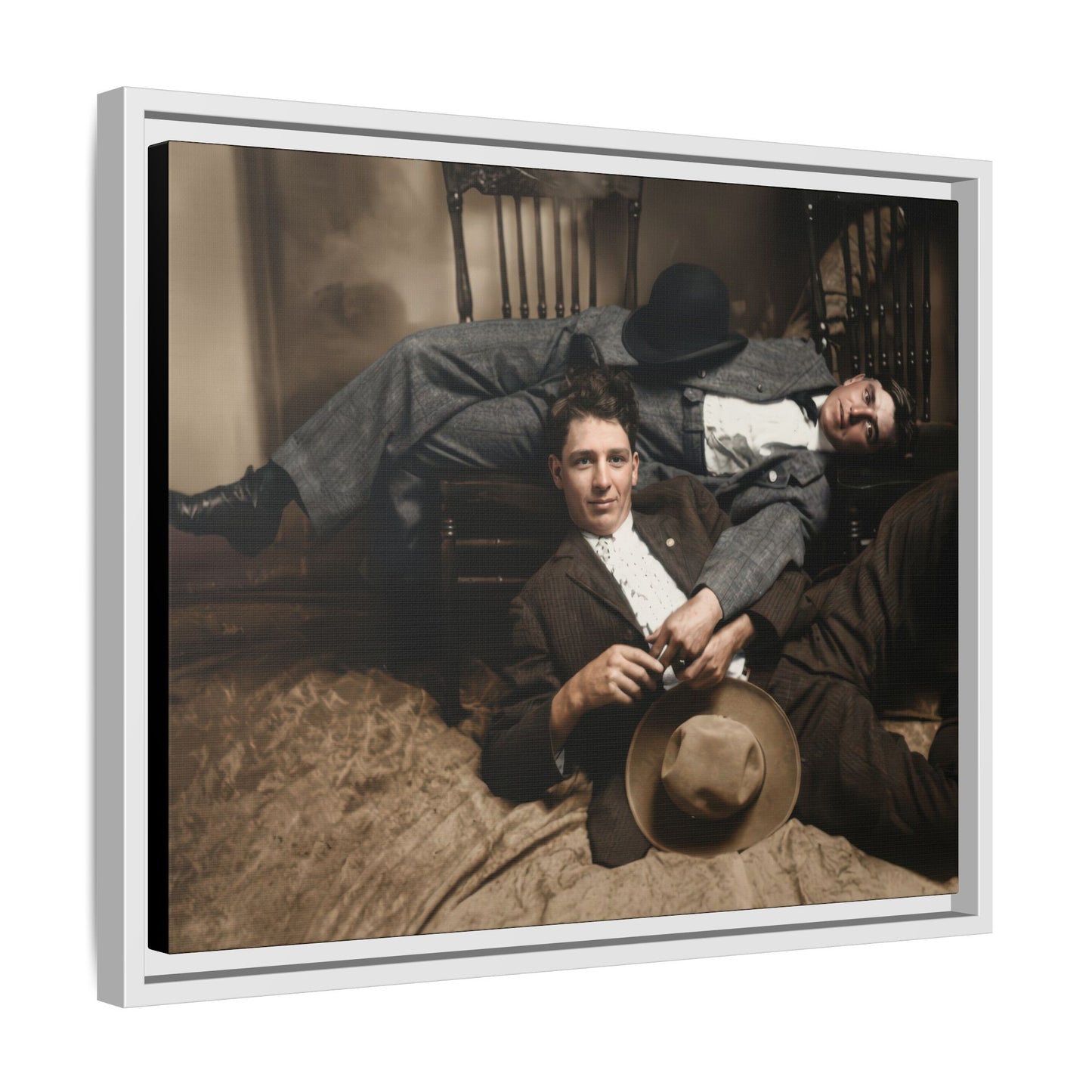 paire 020 | Framed Vintage Photo - Matte Canvas