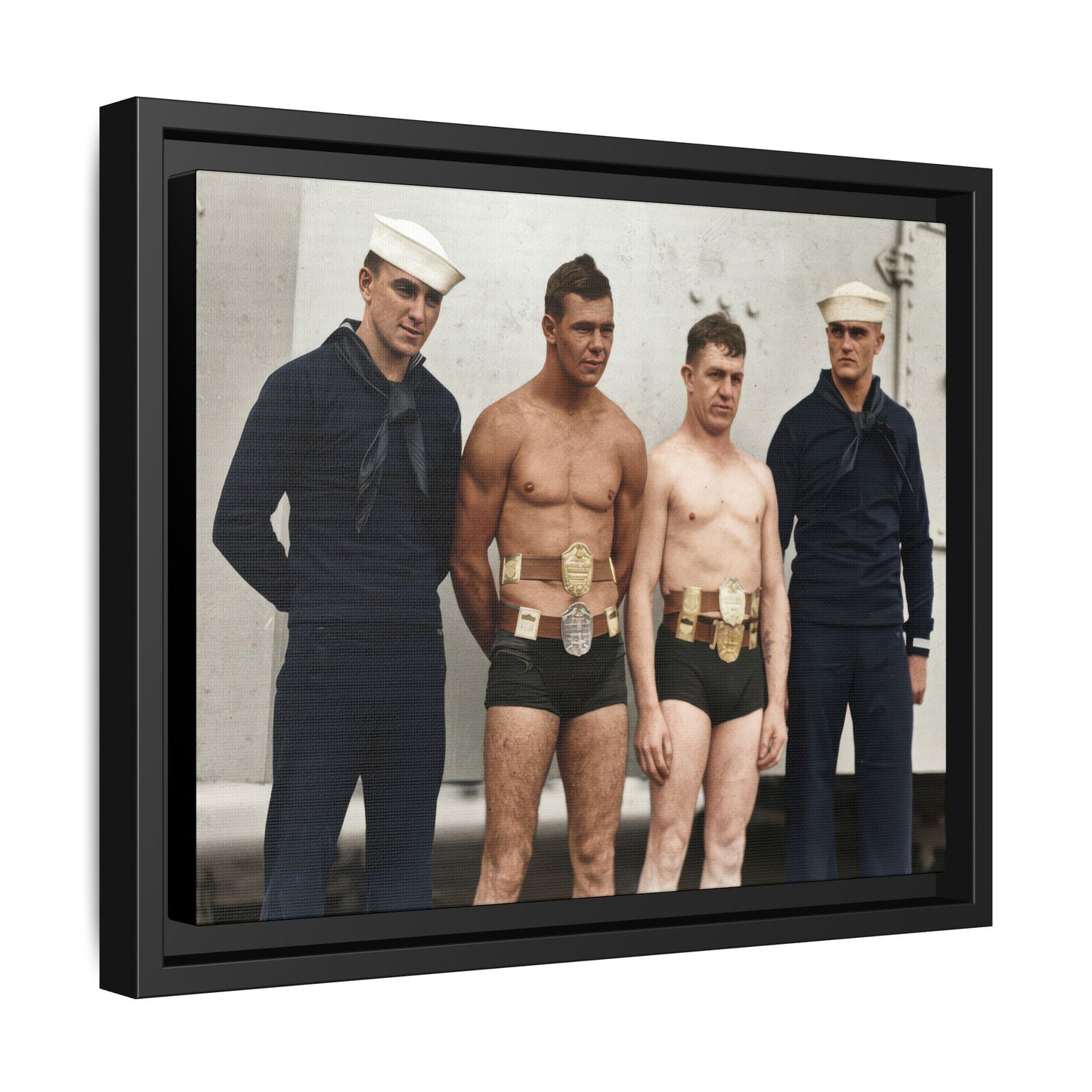 athlétisme 049 | Framed Vintage Photo - Matte Canvas