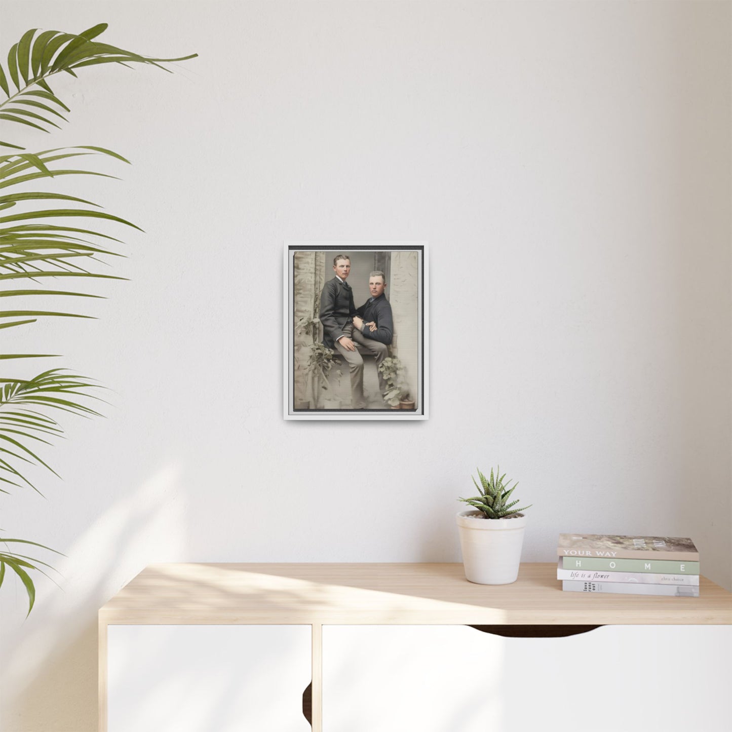 paire 123 | Framed Vintage Photo - Matte Canvas