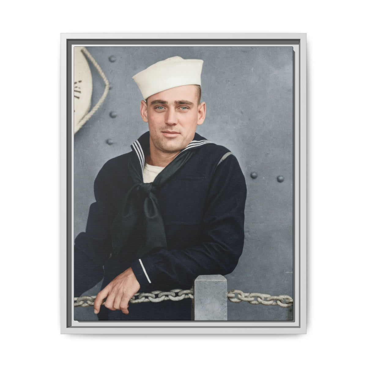 celibataire 023 | Framed Vintage Photo - Matte Canvas