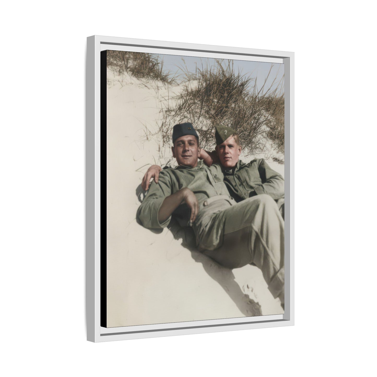 paire 098 | Framed Vintage Photo - Matte Canvas
