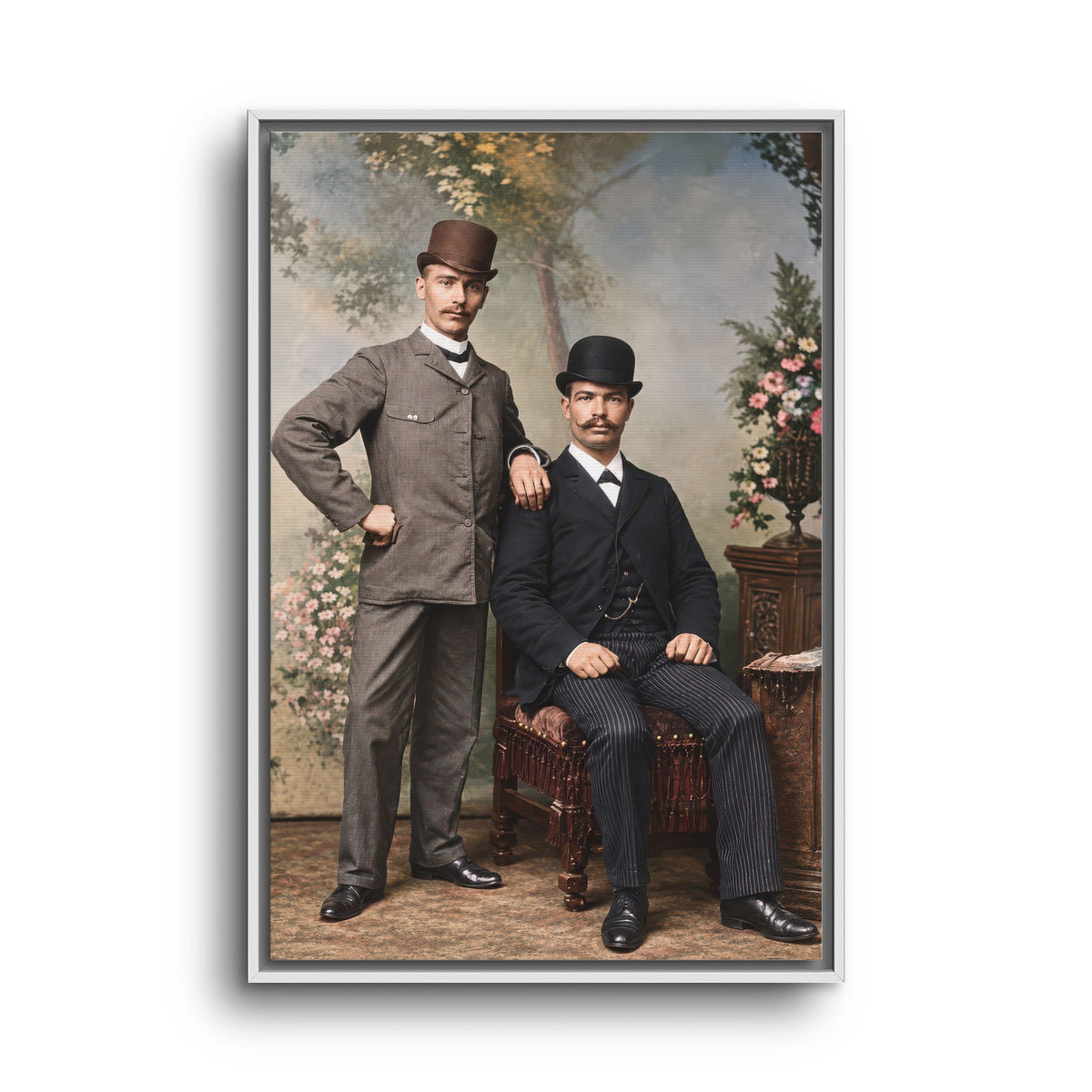 paire 068 | Framed Vintage Photo - Matte Canvas