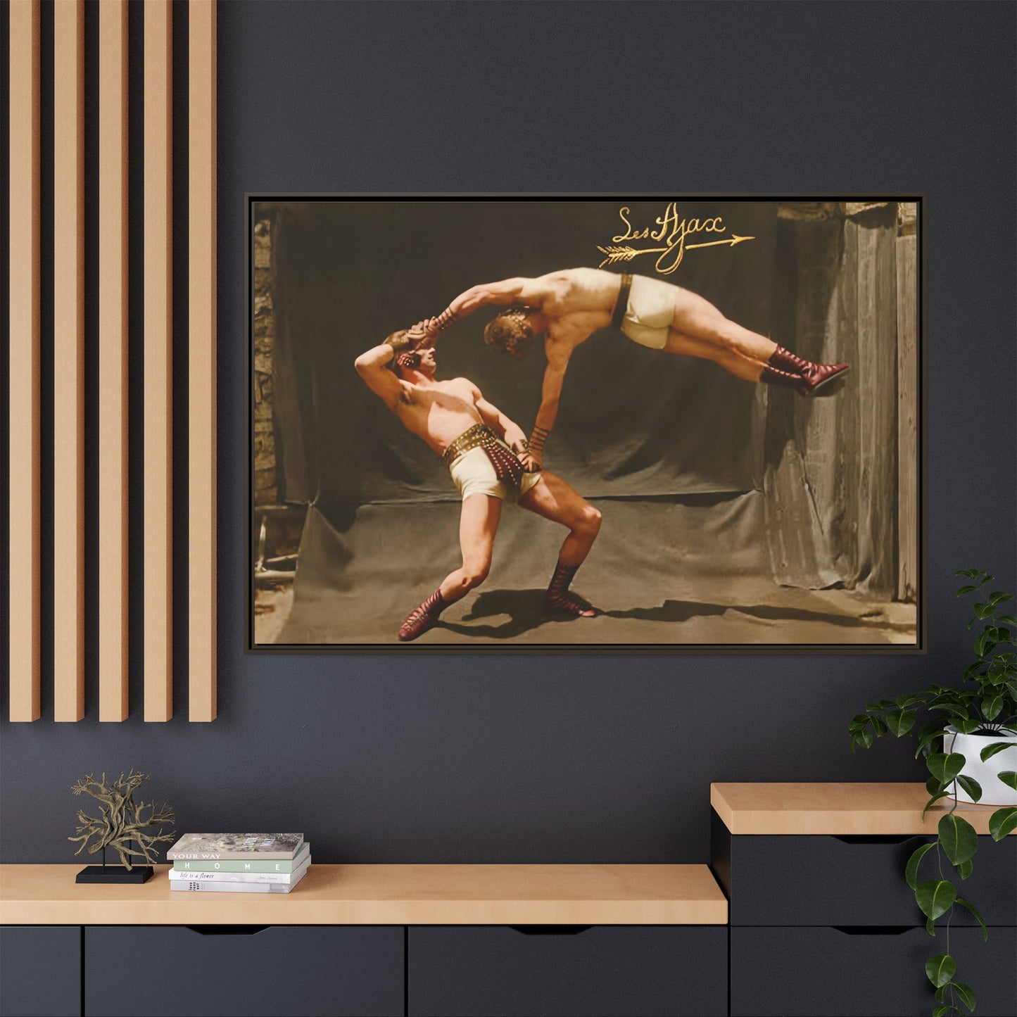 athlétisme 013 | Framed Vintage Photo - Matte Canvas