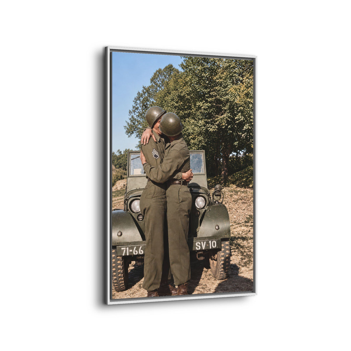 paire 065 | Framed Vintage Photo - Matte Canvas