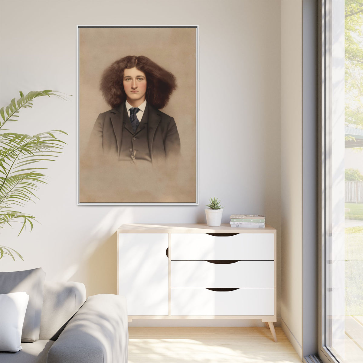 celibataire 033 | Framed Vintage Photo - Matte Canvas