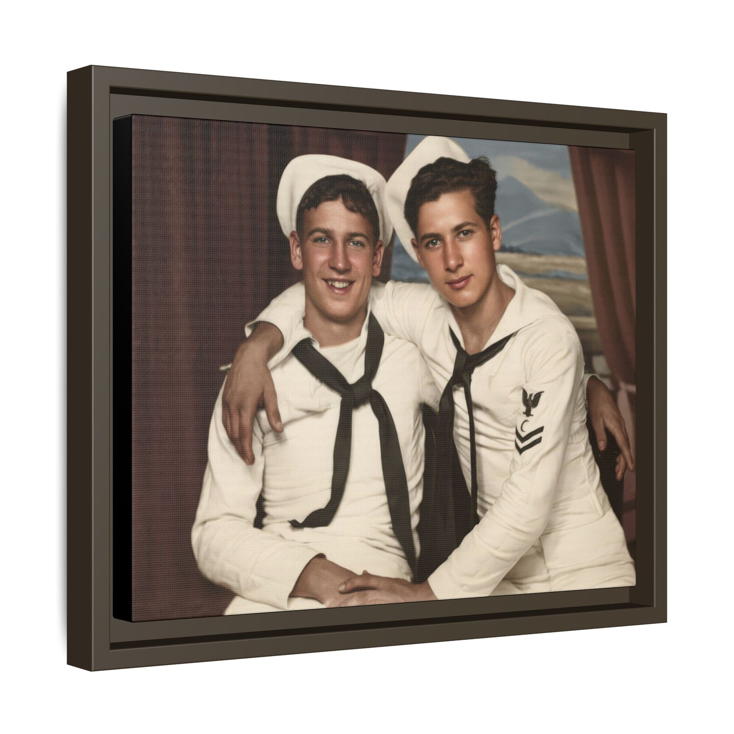 paire 050 | Framed Vintage Photo - Matte Canvas