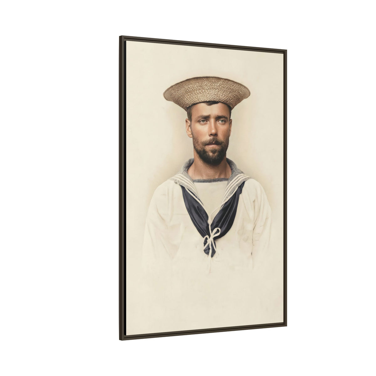 celibataire 020 | Framed Vintage Photo - Matte Canvas