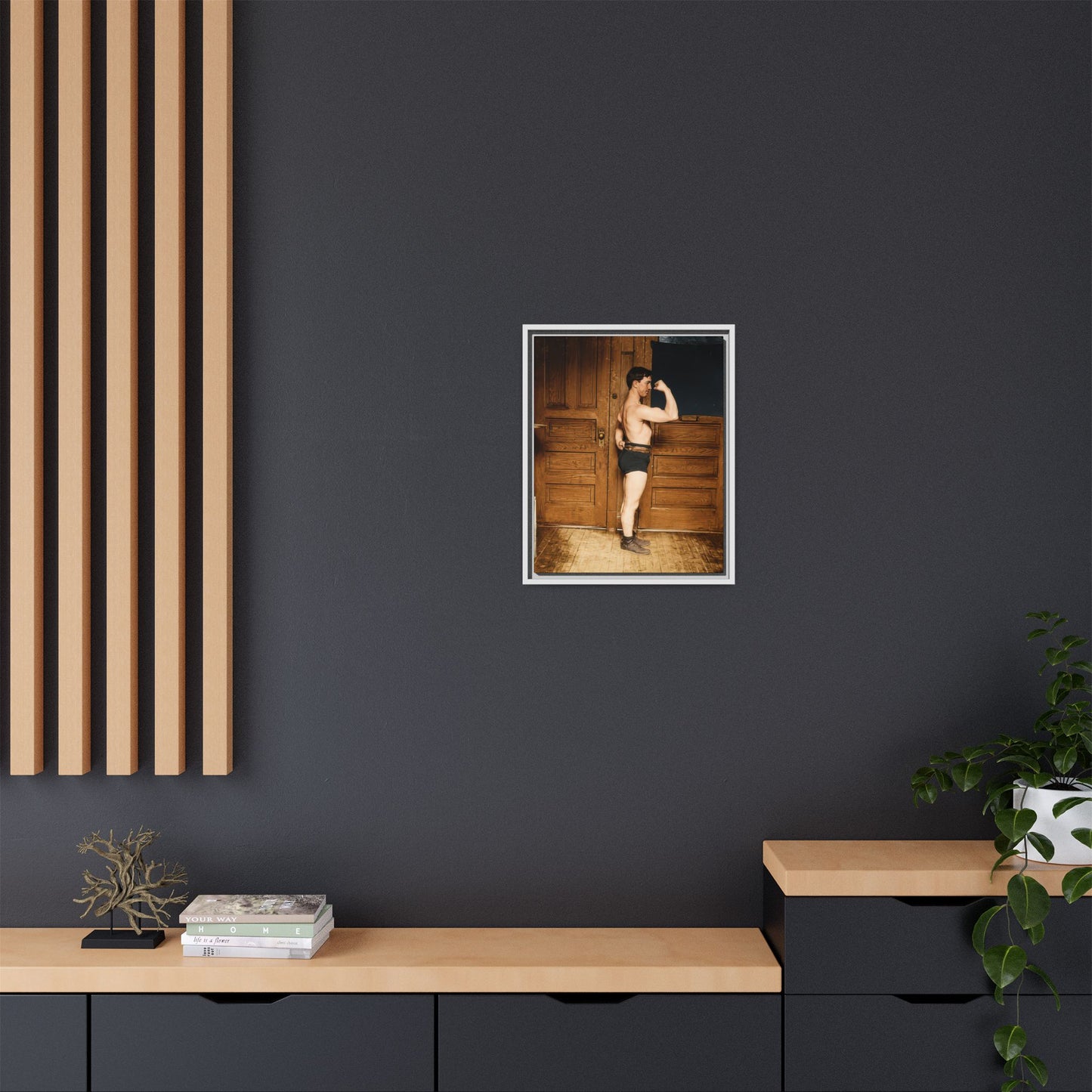 athlétisme 023 | Framed Vintage Photo - Matte Canvas