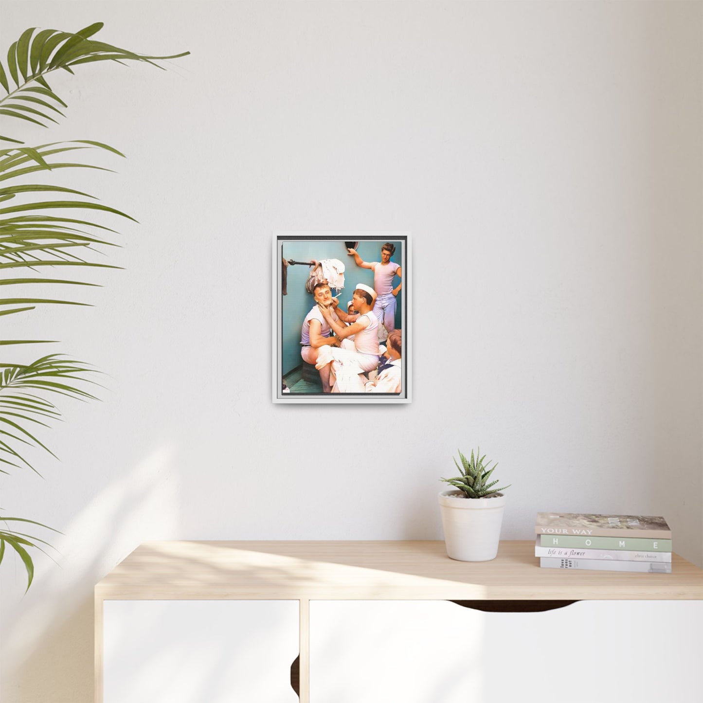 hommes 022 | Framed Vintage Photo - Matte Canvas