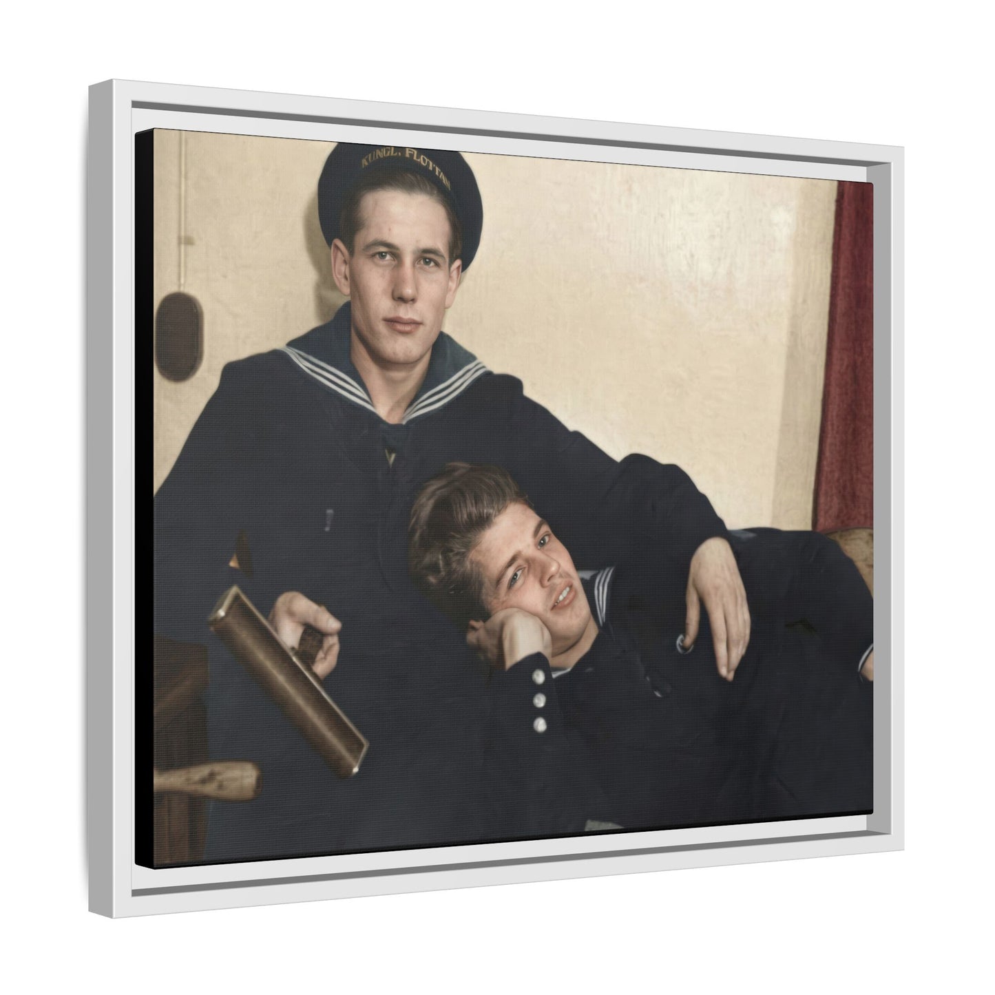 paire 010 | Framed Vintage Photo - Matte Canvas