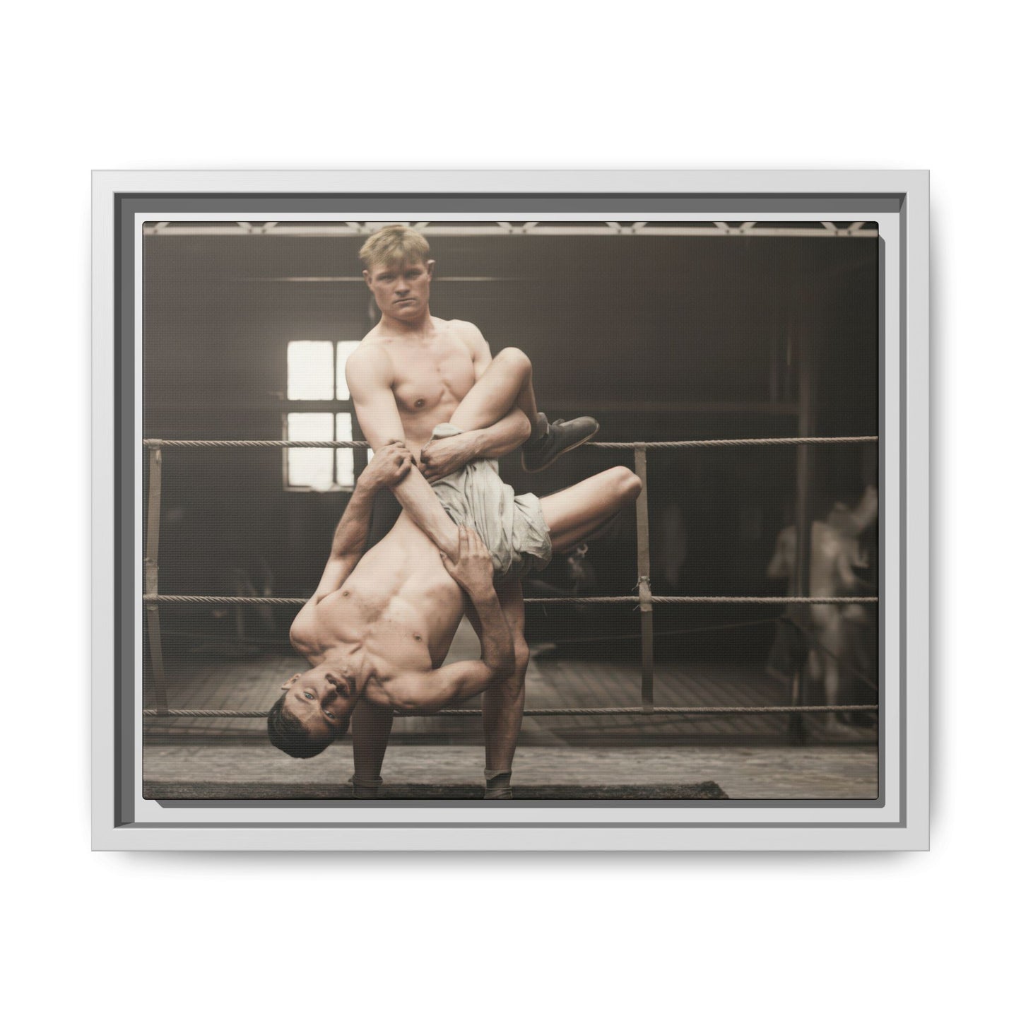 athlétisme 004 | Framed Vintage Photo - Matte Canvas