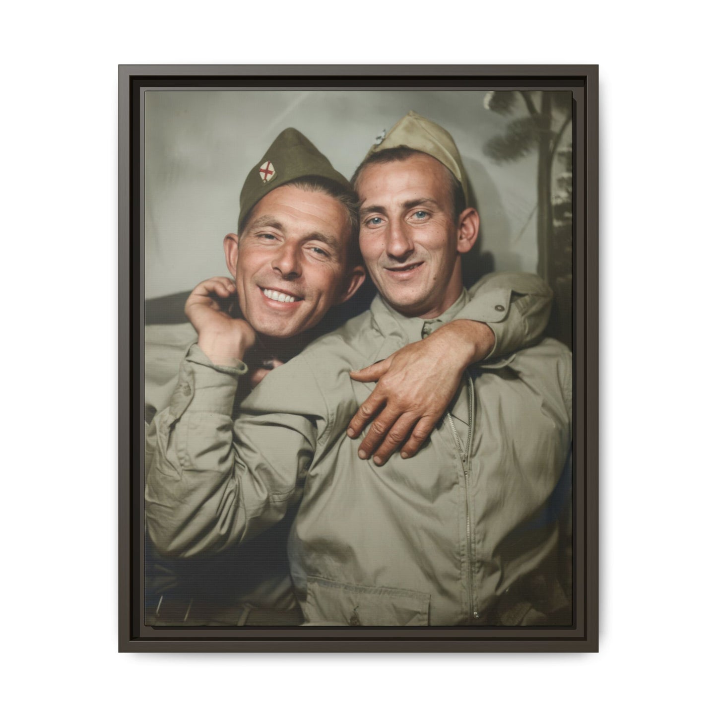 paire 032 | Framed Vintage Photo - Matte Canvas