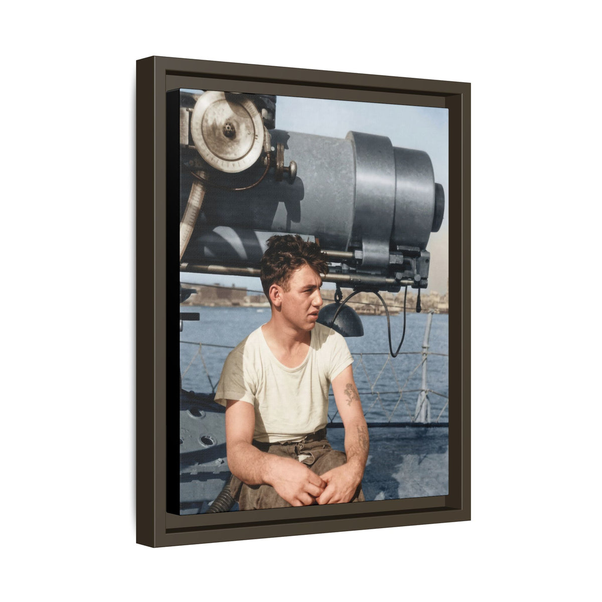 celibataire 026 | Framed Vintage Photo - Matte Canvas