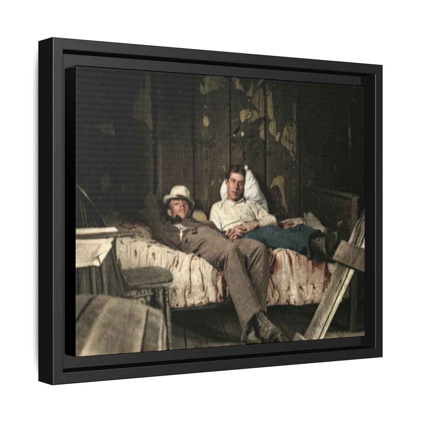 paire 023 | Framed Vintage Photo - Matte Canvas