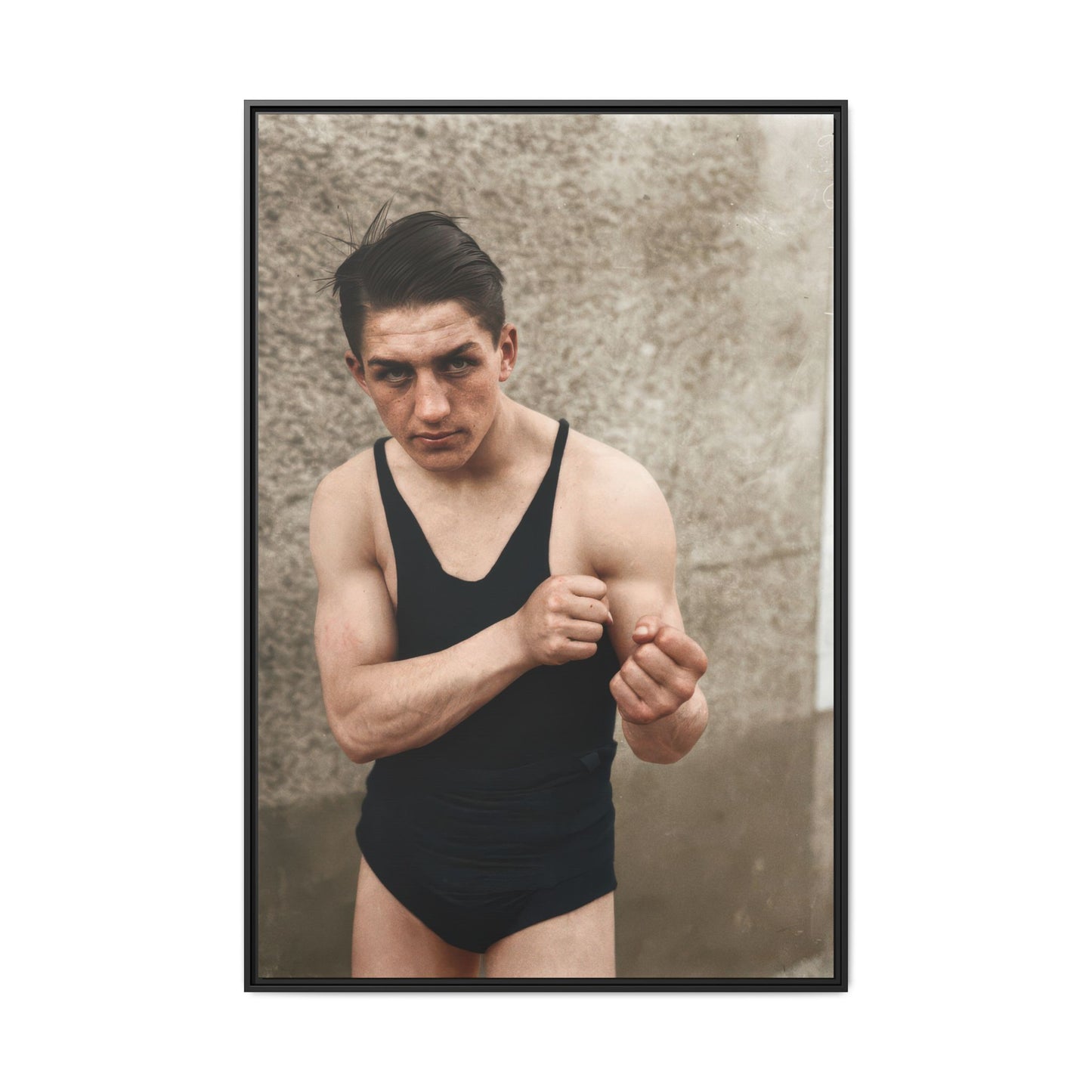 athlétisme 048 | Framed Vintage Photo - Matte Canvas