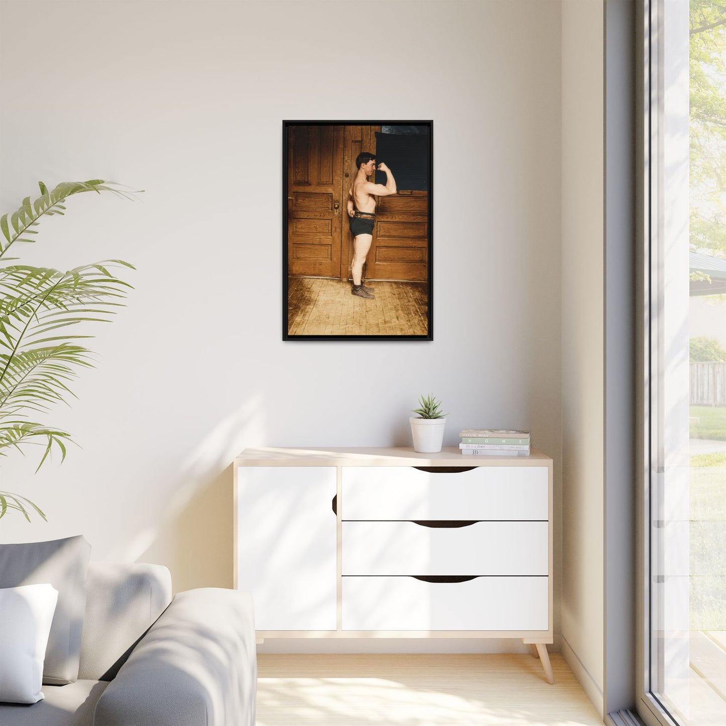 athlétisme 023 | Framed Vintage Photo - Matte Canvas