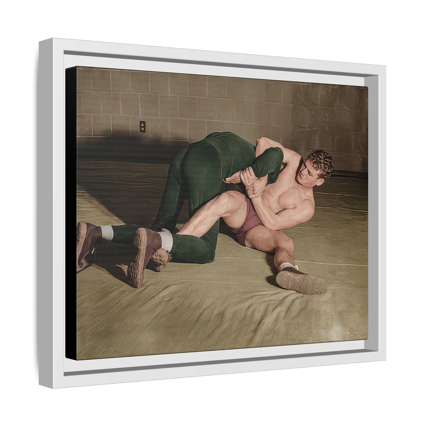 athlétisme 032 | Framed Vintage Photo - Matte Canvas