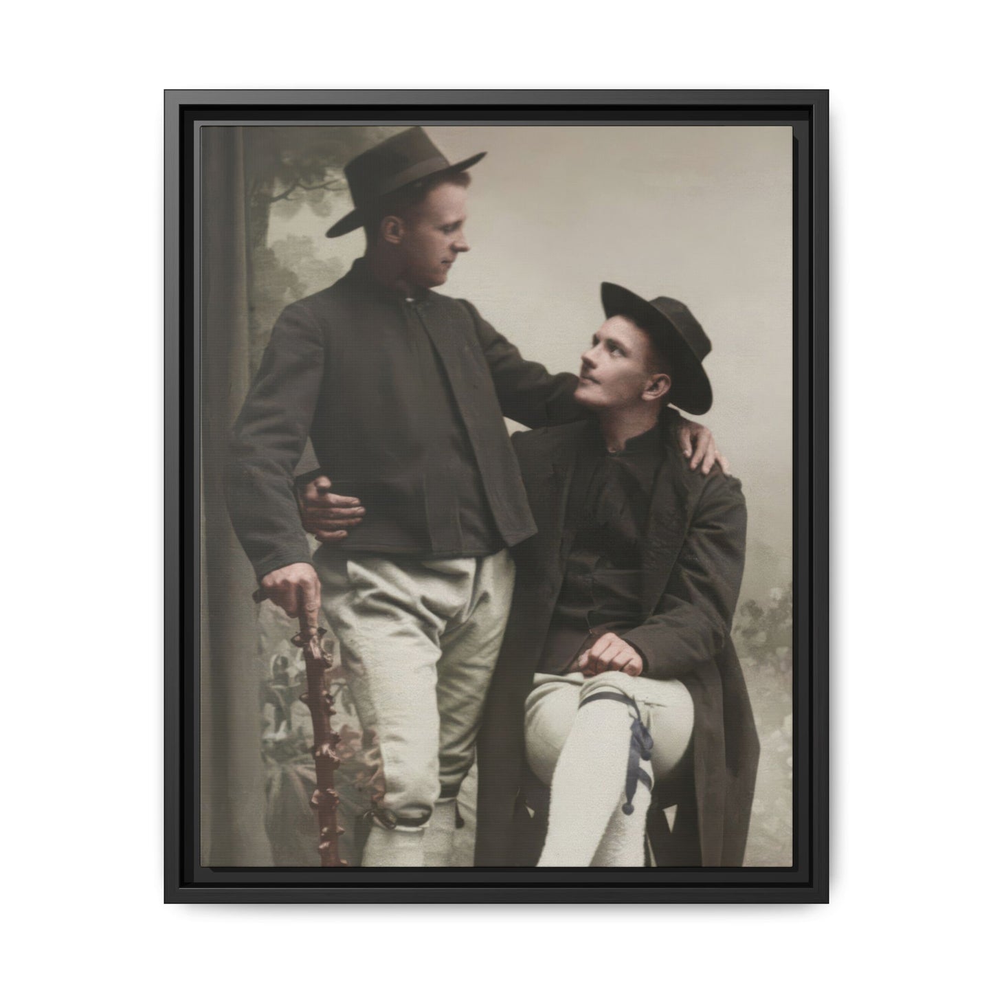 paire 092 | Framed Vintage Photo - Matte Canvas
