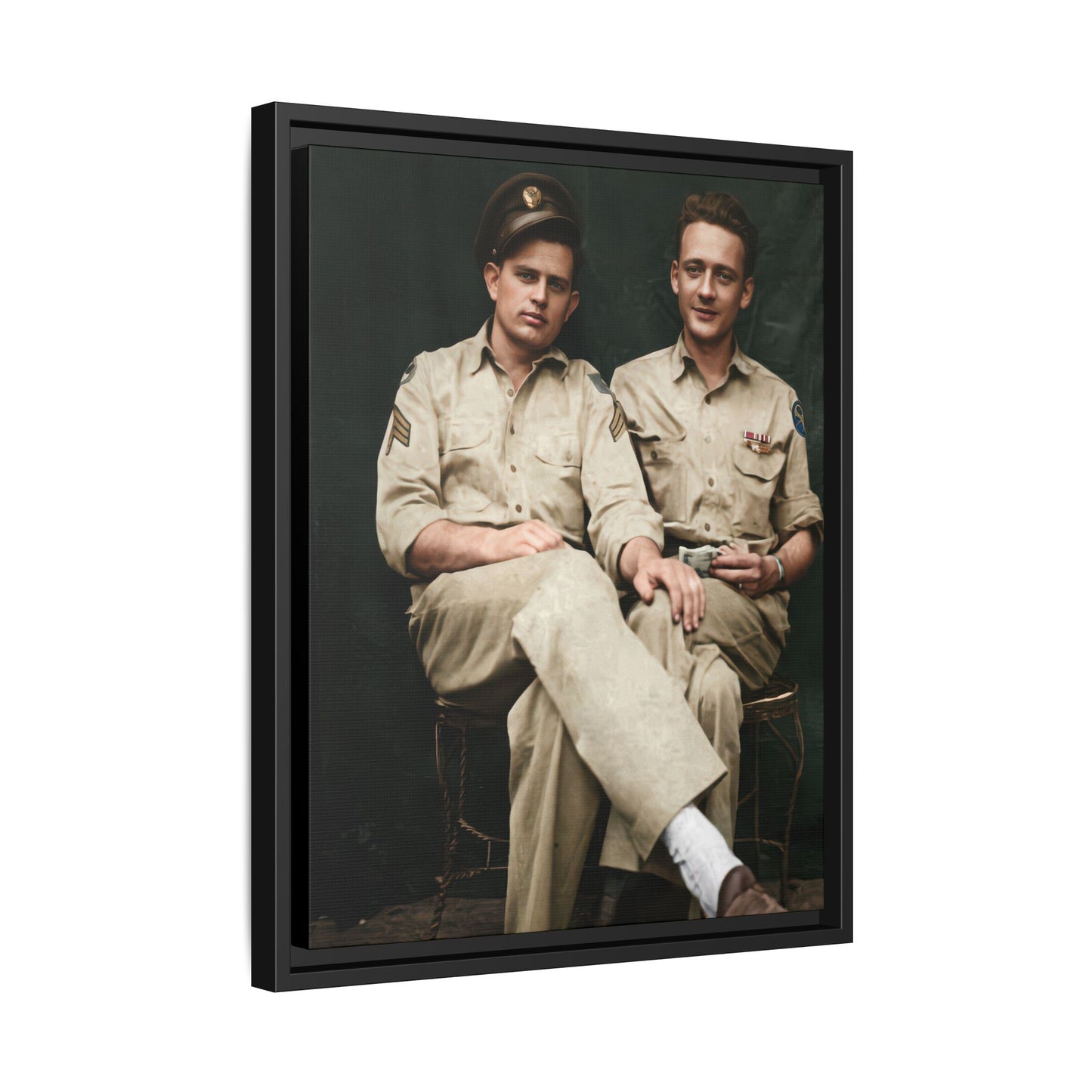 paire 135 | Framed Vintage Photo - Matte Canvas