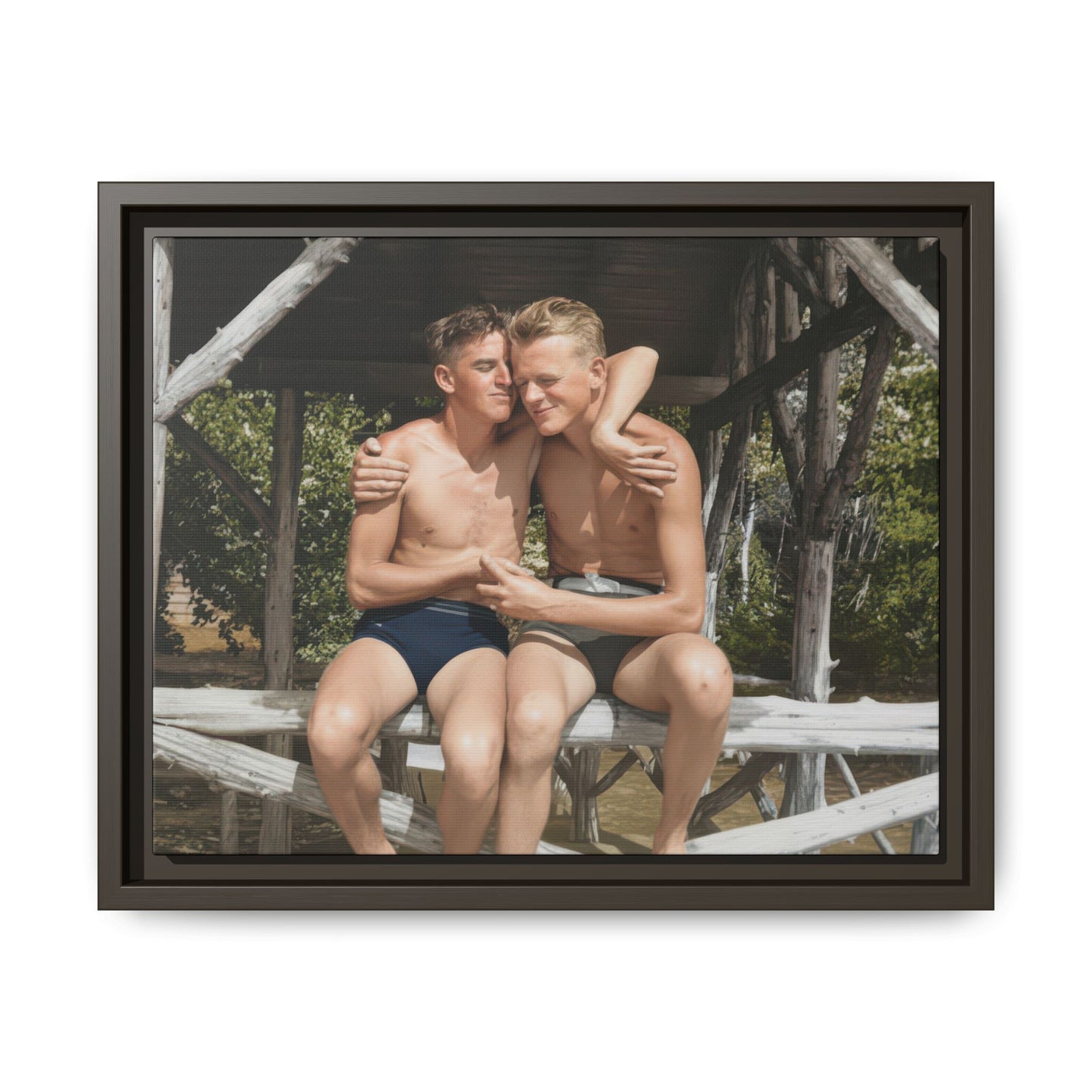 vintage companionship wall art framed canvas 