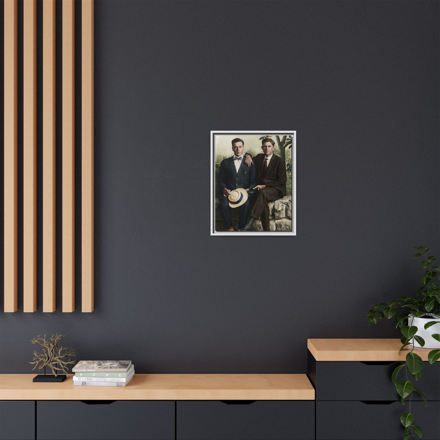 paire 062 | Framed Vintage Photo - Matte Canvas