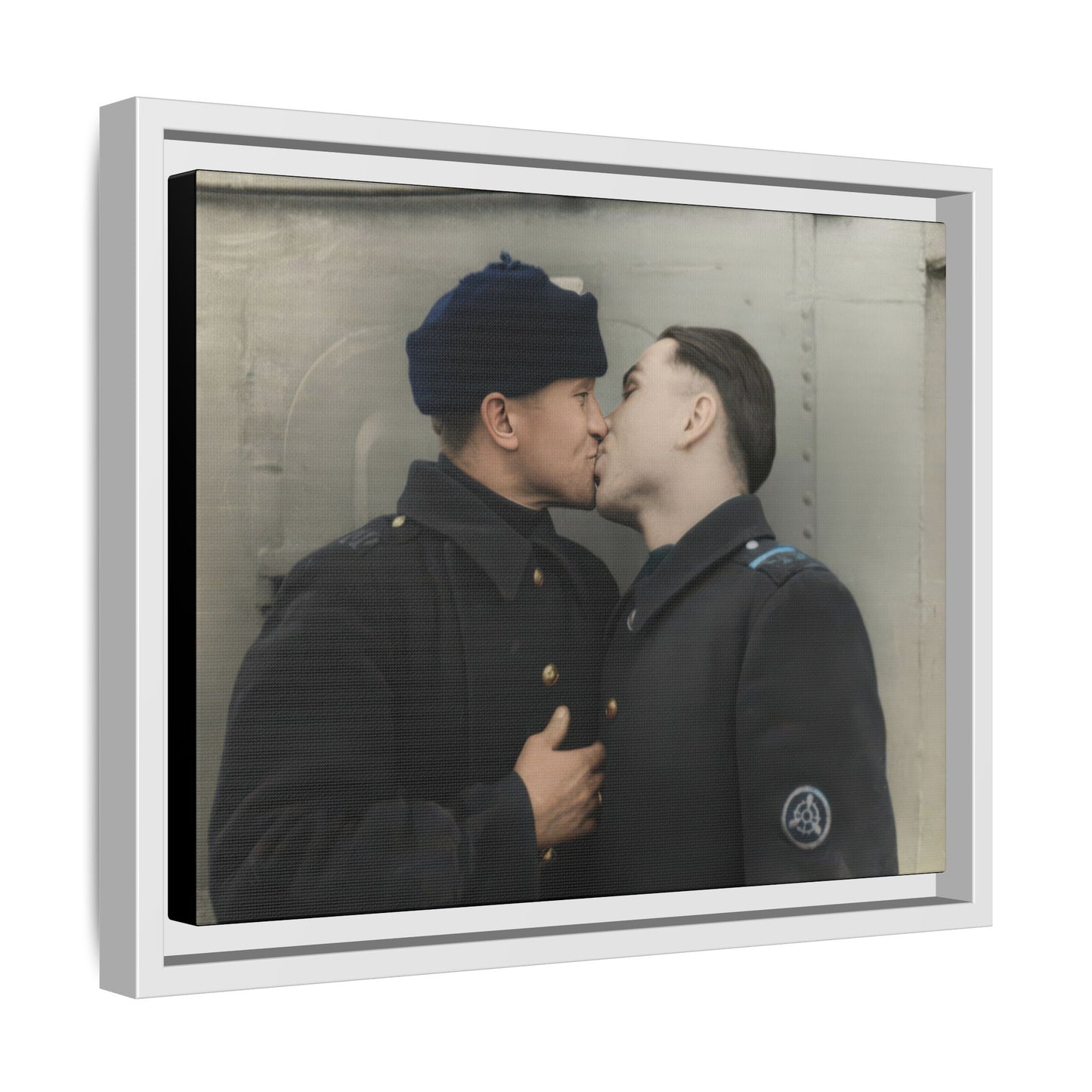 paire 004 | Framed Vintage Photo - Matte Canvas