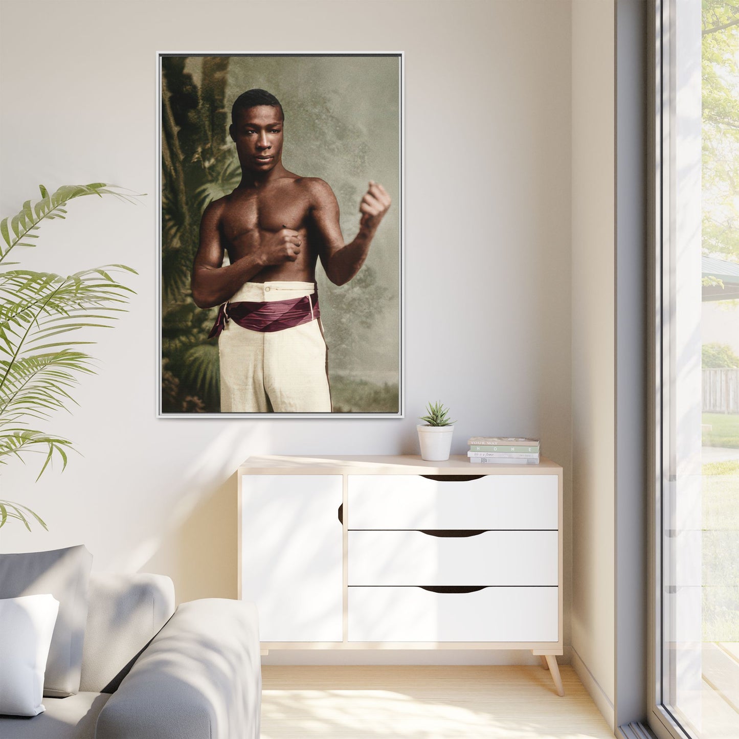 athlétisme 030 | Framed Vintage Photo - Matte Canvas
