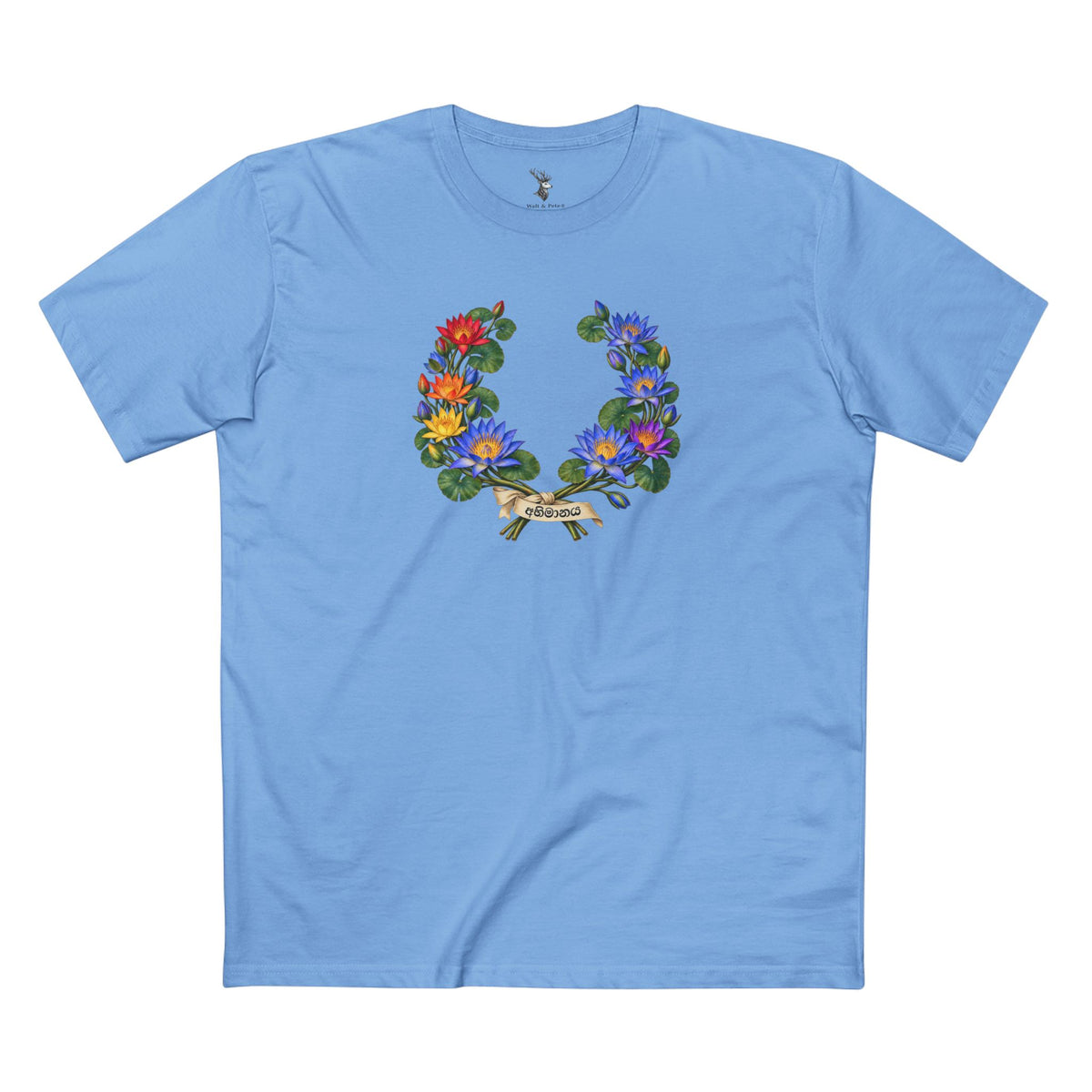 Sri Lankan Blue Water Lily Pride T-Shirt — Renewal |  Laurel Wreath Tee