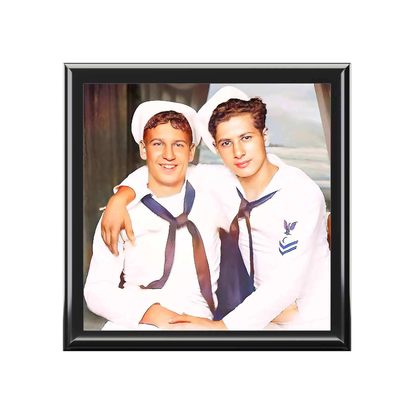 paire 050 | Keepsake Box Vintage Gay Sailors USN Navy Affectionate Queer LGBTQ Couple Uniform