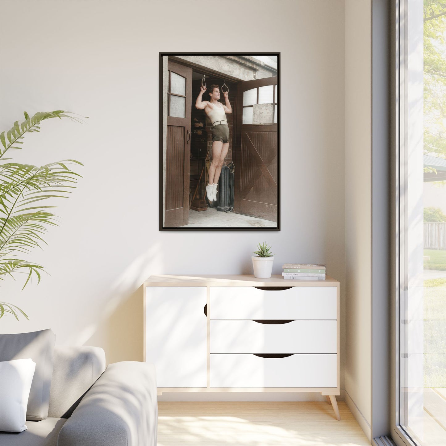 athlétisme 031 | Framed Vintage Photo - Matte Canvas