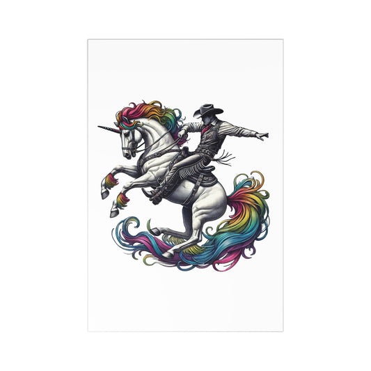 Rainbow Riders Postcards | LGBTQ Pride Unicorn Art | Celebrate Diversity, Inclusion, and Individuality