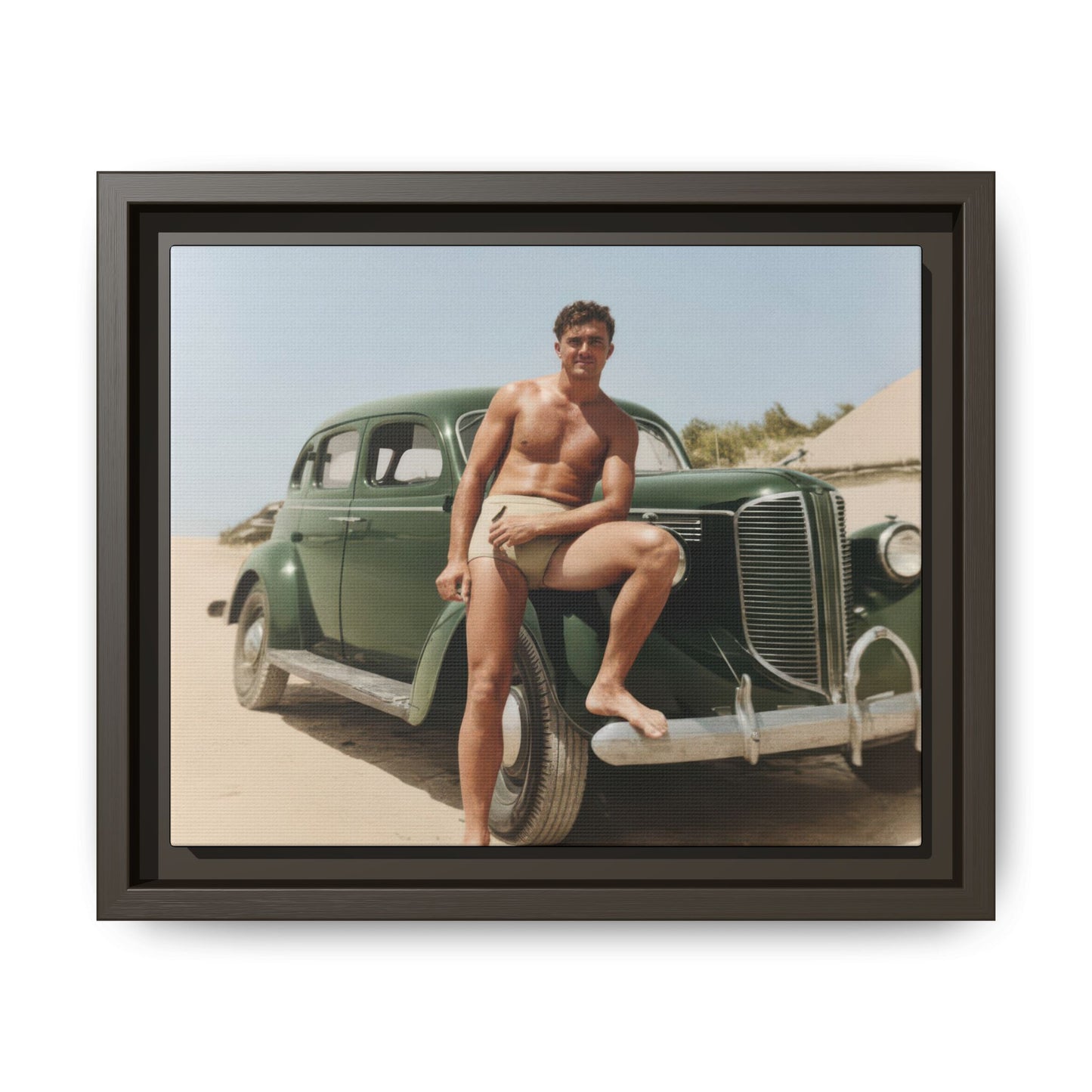 nager 022 | Framed Vintage Photo - Matte Canvas
