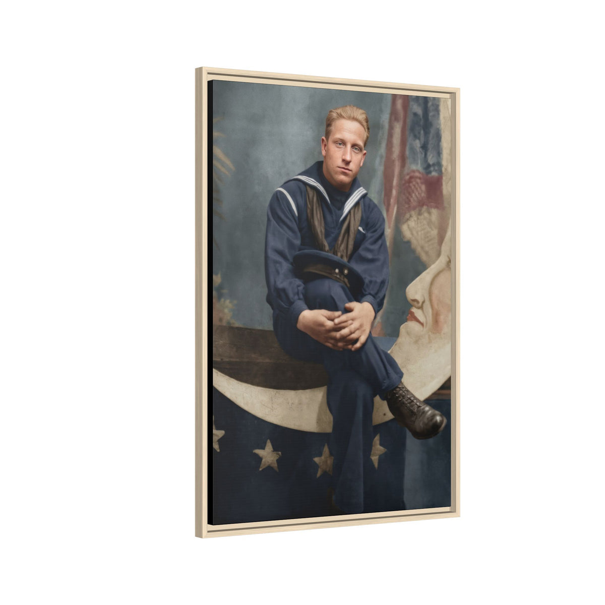celibataire 016 | Framed Vintage Photo - Matte Canvas