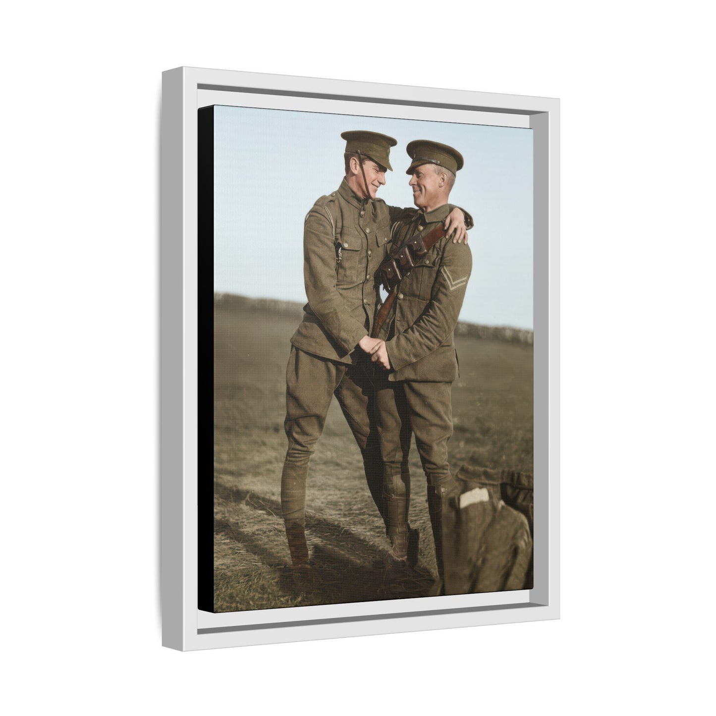paire 021 | Framed Vintage Photo - Matte Canvas