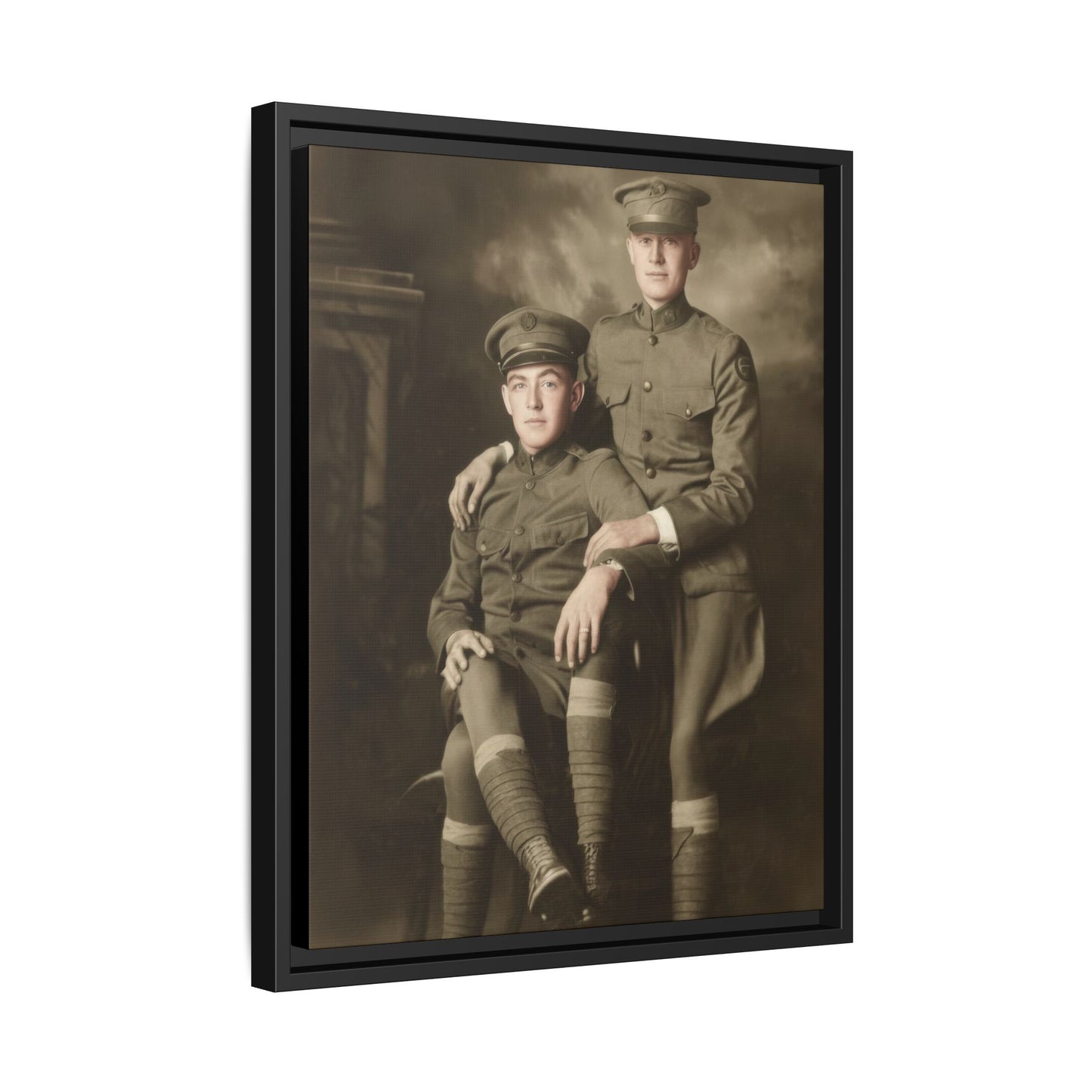paire 001 | Framed Vintage Photo - Matte Canvas